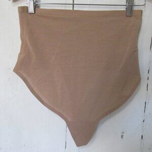New Skims High Waisted Thong 2X Sienna Beige Panties Shapewear Plus Size
